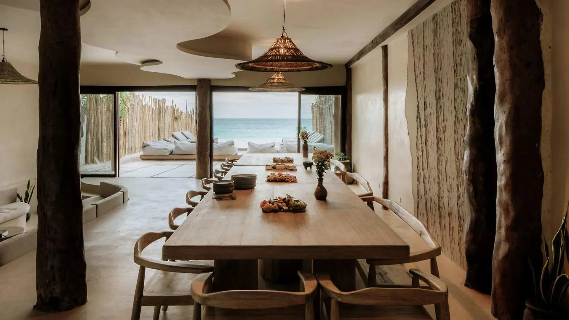 Largest Ocean Front Mansion Butler Included Villa Tulum Holiday home